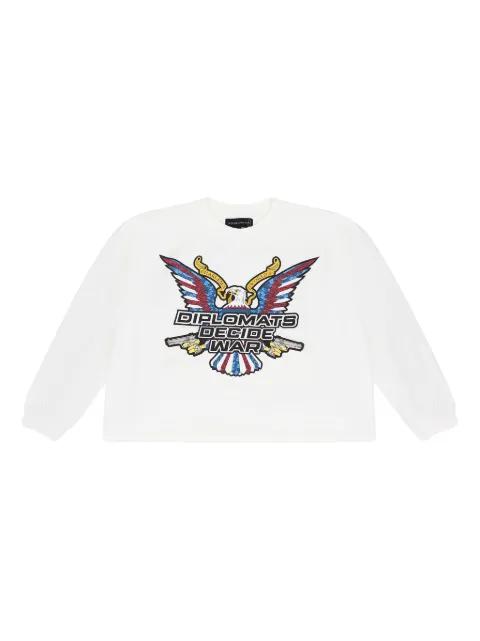 Diplomats decide graphic sweatshirt by WHO DECIDES WAR