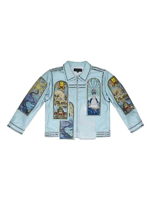 Eternity leather jacket by WHO DECIDES WAR