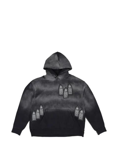 Faded Pullover Hoodie "Black" by WHO DECIDES WAR