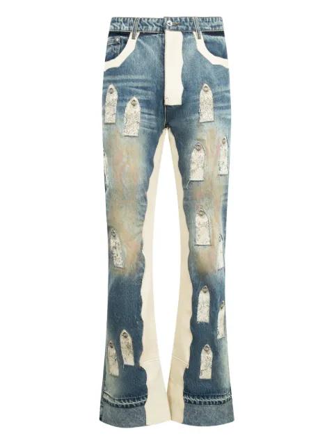 Howdy appliqué jeans by WHO DECIDES WAR