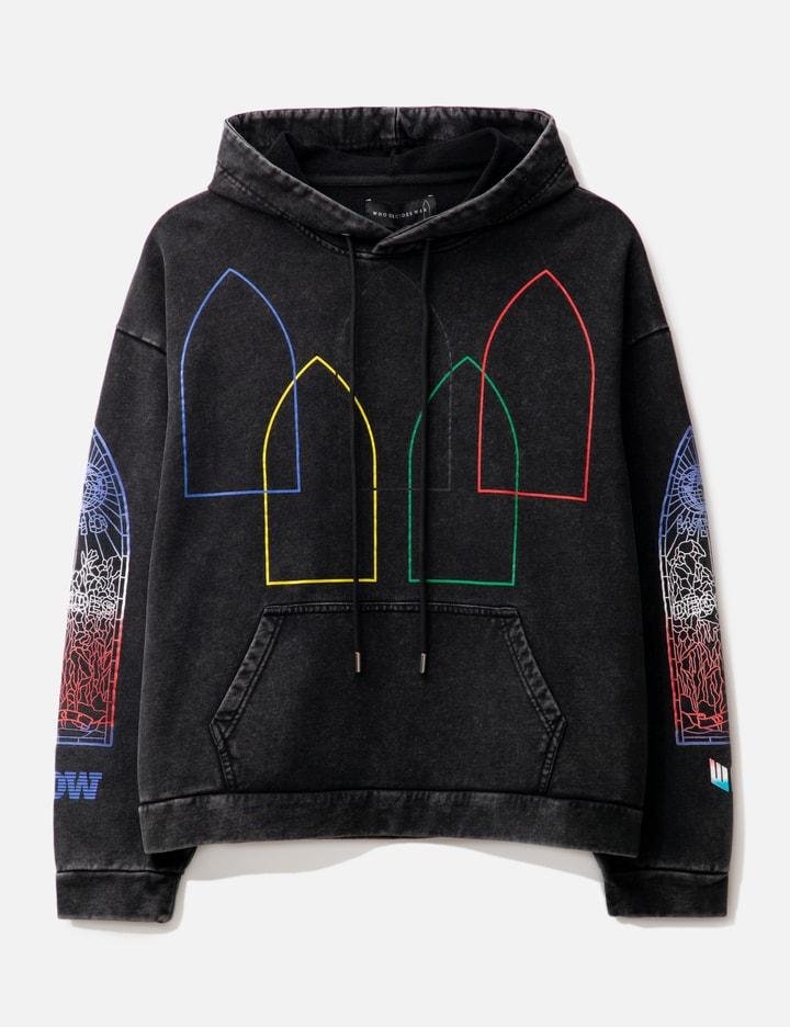Intertwined Windows Hooded Sweatshirt by WHO DECIDES WAR