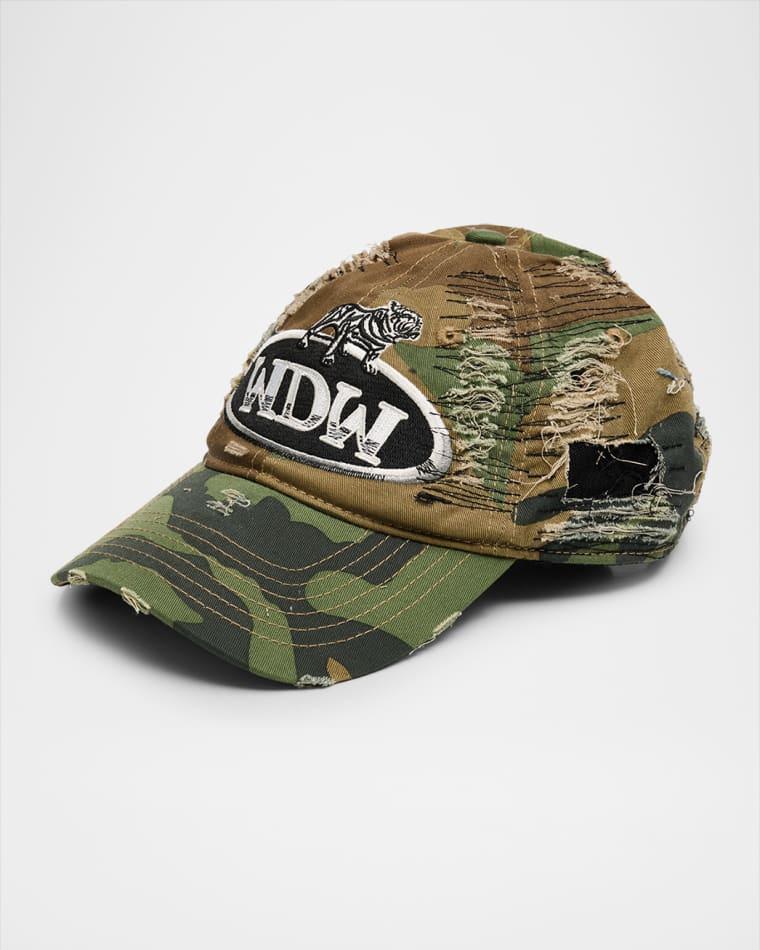 Men's Dale Distressed Cotton Camouflage Baseball Cap by WHO DECIDES WAR