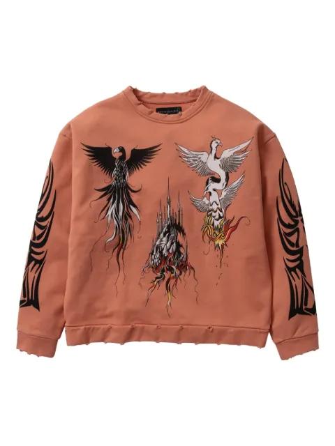 Nefarious Winged crew-neck sweatshirt by WHO DECIDES WAR