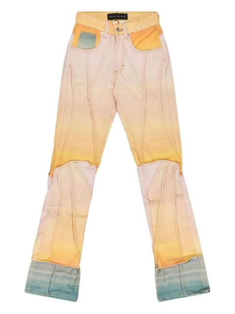 Sunset panelled jeans by WHO DECIDES WAR