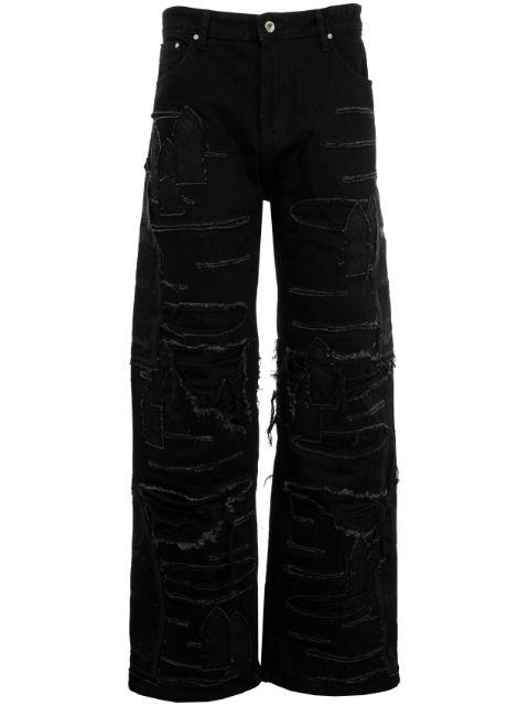 Ultra Flare Windowed jeans by WHO DECIDES WAR