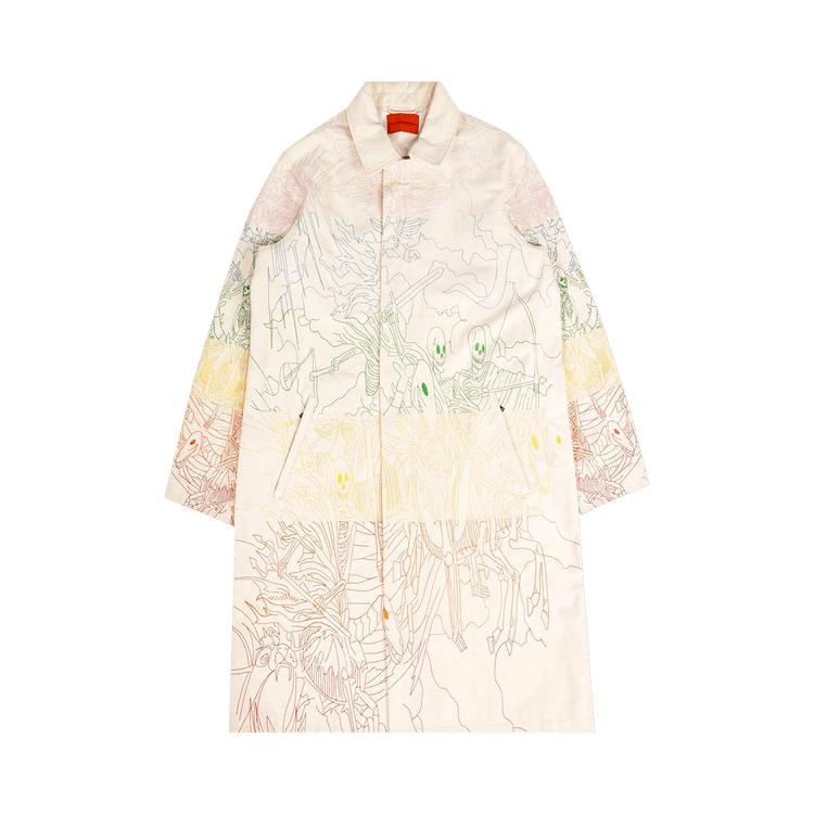 Who Decides War Roygbiv Four Horsemen Trenchcoat 'Cream/Multicolor' by WHO DECIDES WAR