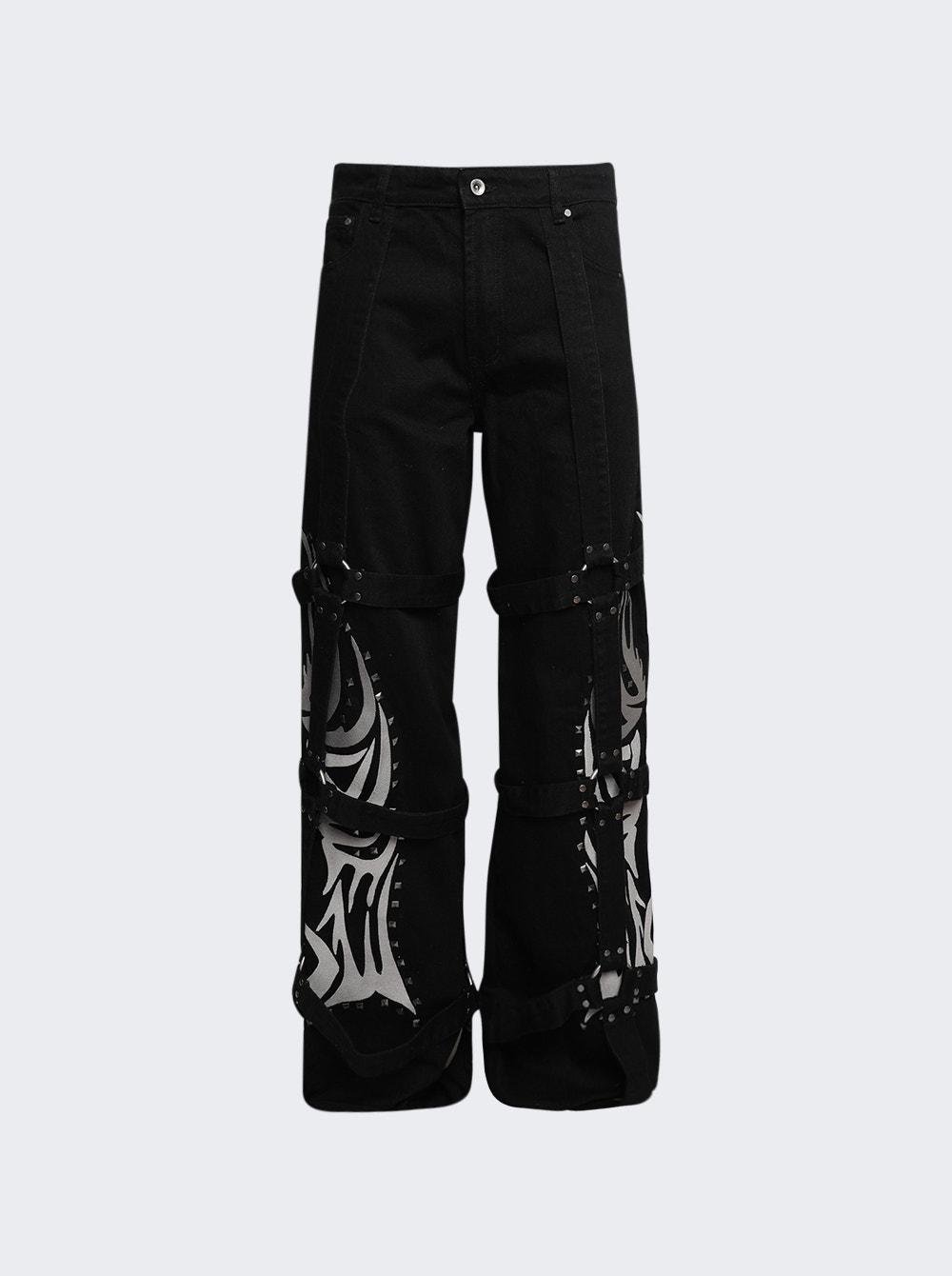 Winged Logo Bondage Pant Coal  | The Webster by WHO DECIDES WAR