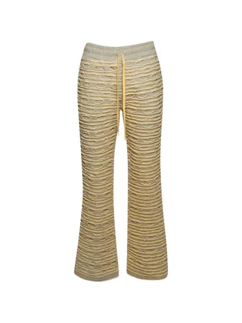 distressed track pants by WHO DECIDES WAR