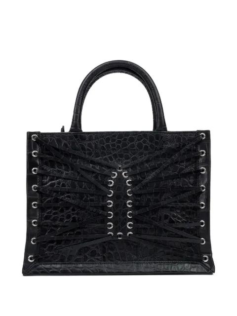 drawstring-detail tote bag by WHO DECIDES WAR