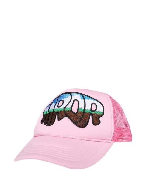 embroidered-patch trucker cap by WHO DECIDES WAR