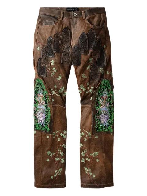 patch-detailed trousers by WHO DECIDES WAR