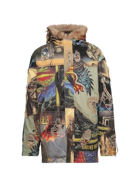 printed parka by WHO DECIDES WAR