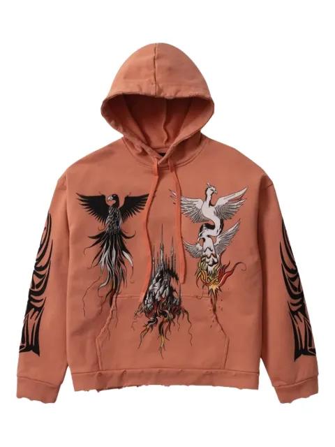 winged hoodie by WHO DECIDES WAR