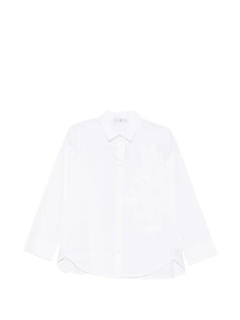 floral-embroidered shirt by WHY CI