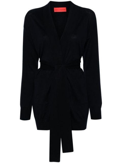 belted knit cardi-coat by WILD CASHMERE