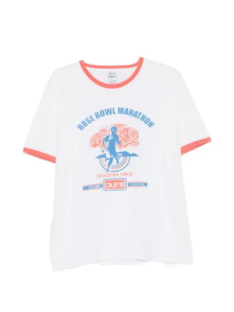 graphic print crew-neck T-shirt by WILD DONKEY