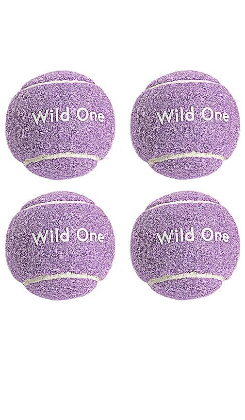 Wild One Tennis Balls Set Of 4 in Lavender by WILD ONE
