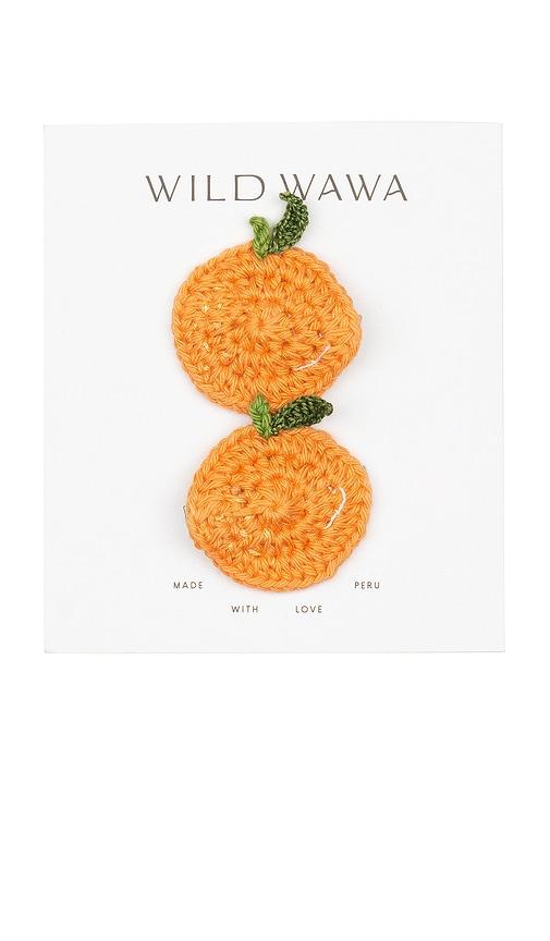 Wild Wawa Crochet Clip Set in Orange by WILD WAWA