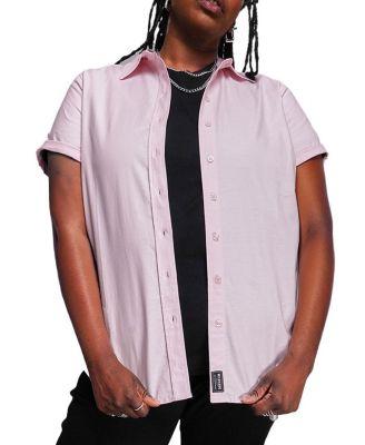 Plus The Essential Oxford Button Up Shirt by WILDFANG