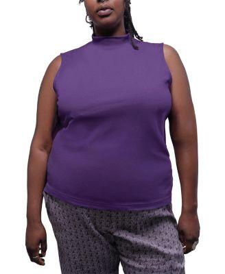Plus The Everyday Mock Neck Tank Top by WILDFANG