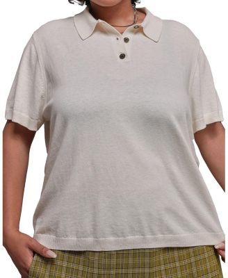 Plus The Everyday Sweater Polo by WILDFANG