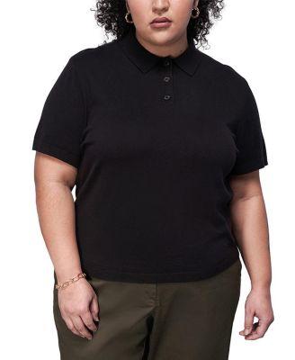Plus The Everyday Sweater Polo by WILDFANG