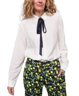 The Empower Long Sleeve Bow Button Up by WILDFANG