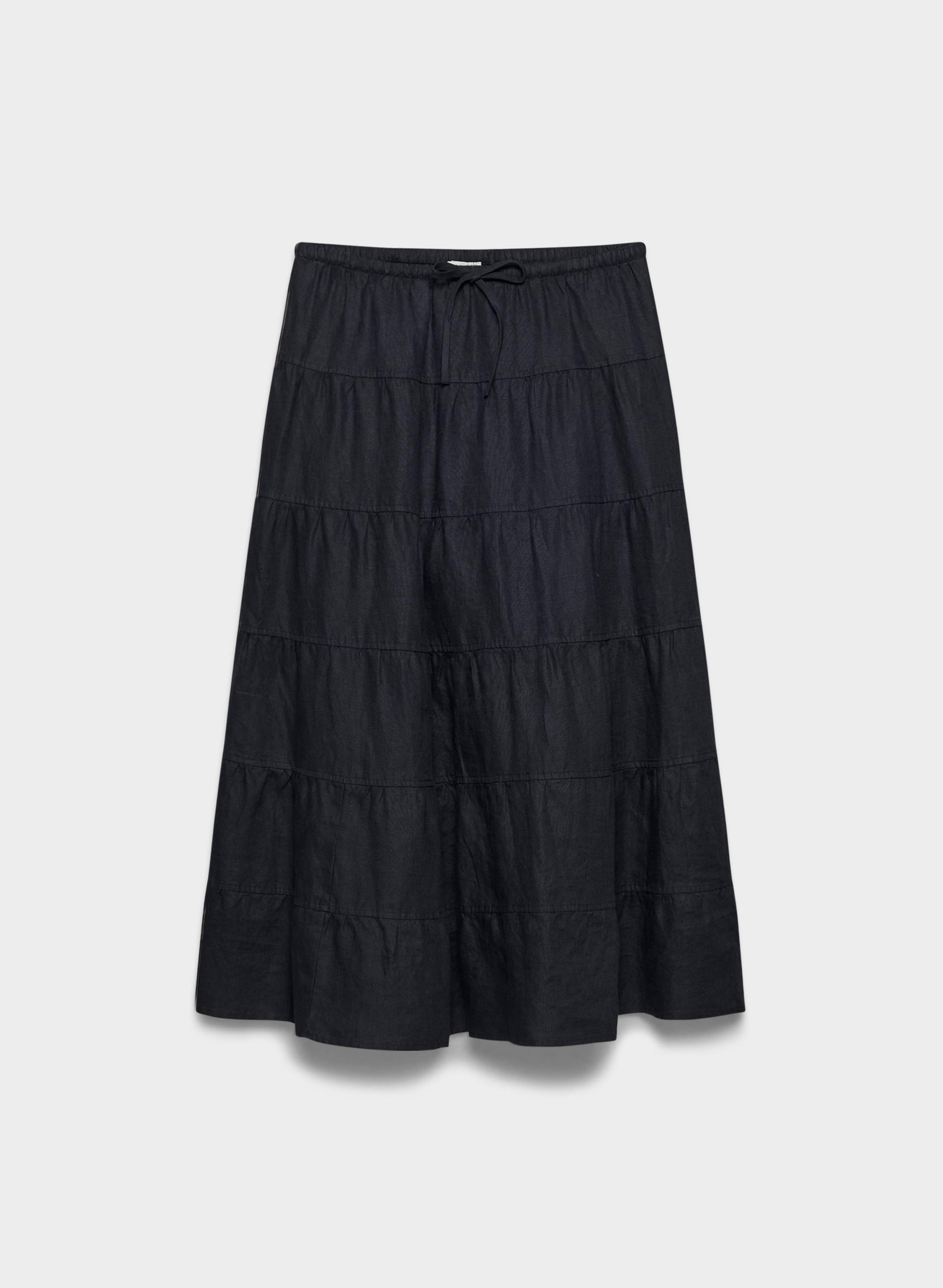 BOUQUET LINEN SKIRT by WILFRED