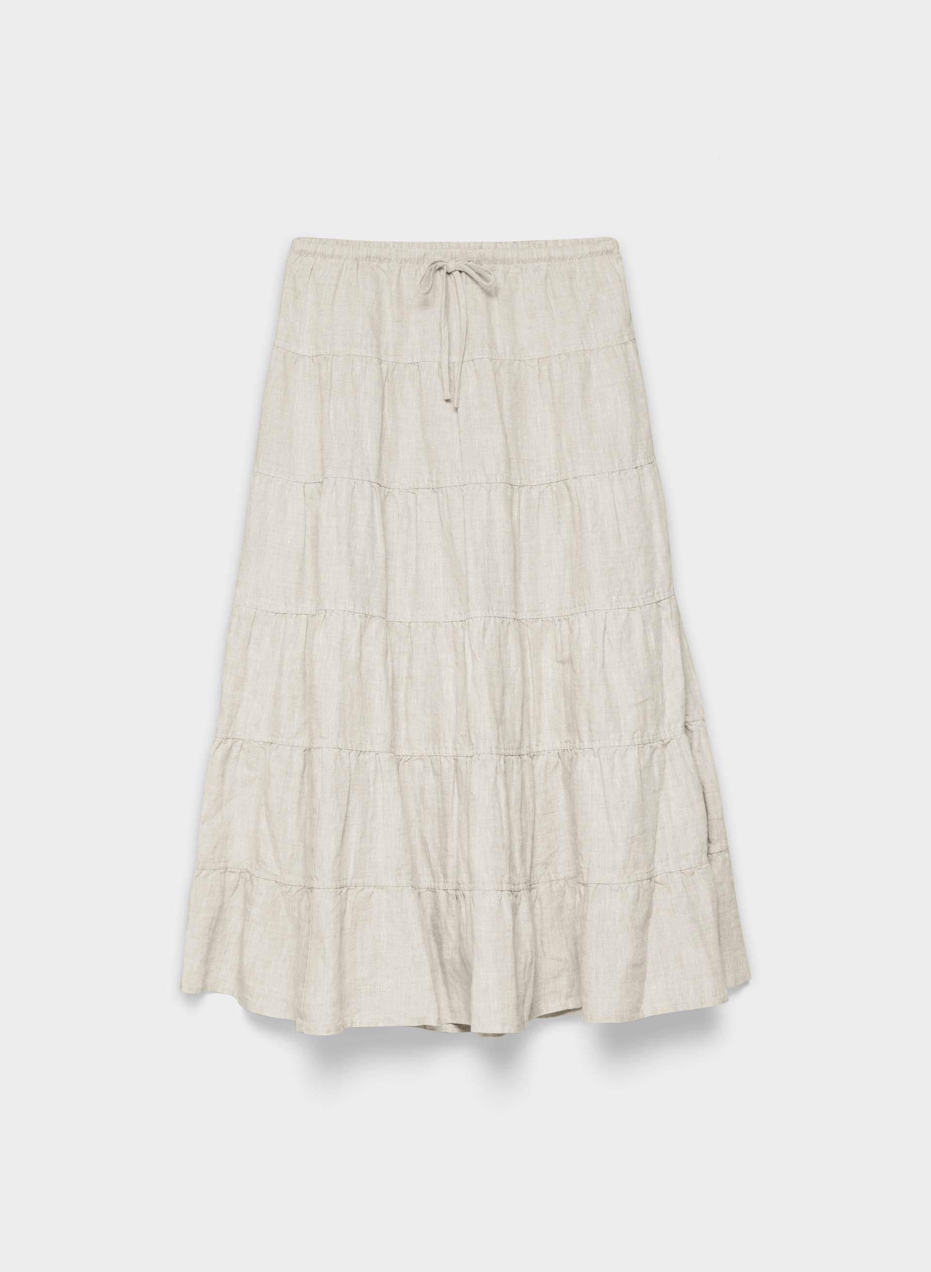 BOUQUET LINEN SKIRT by WILFRED