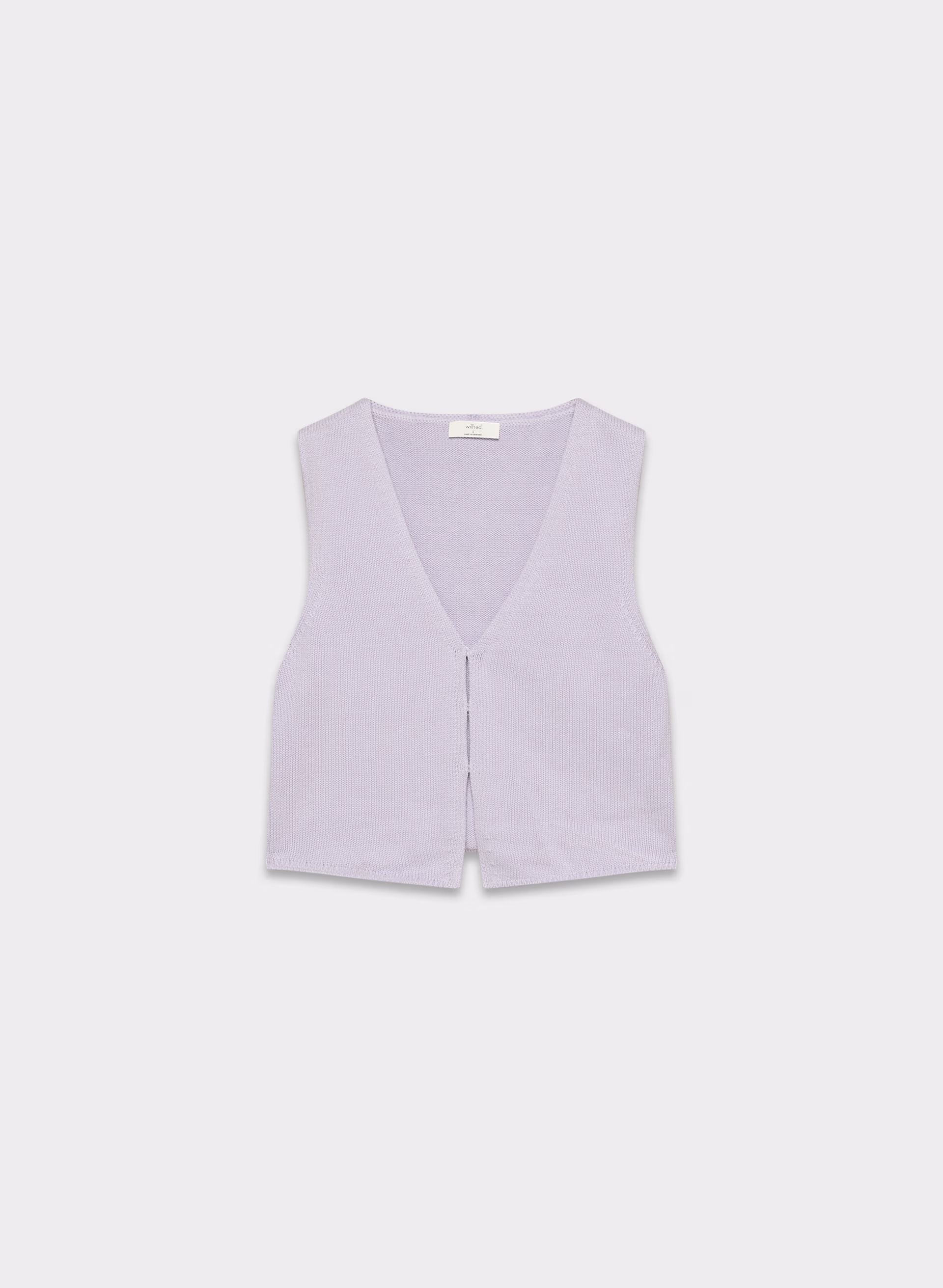 COTTON CHARM™ BASQUE SWEATER VEST by WILFRED
