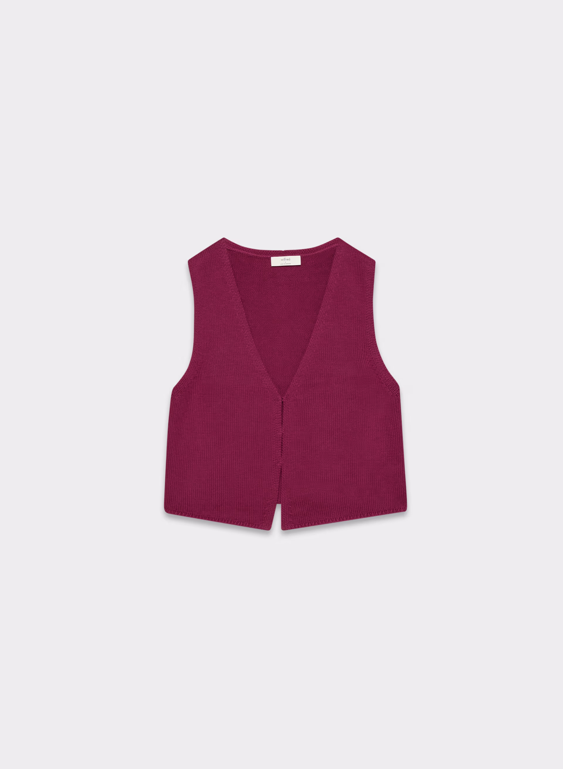 COTTON CHARM™ BASQUE SWEATER VEST by WILFRED