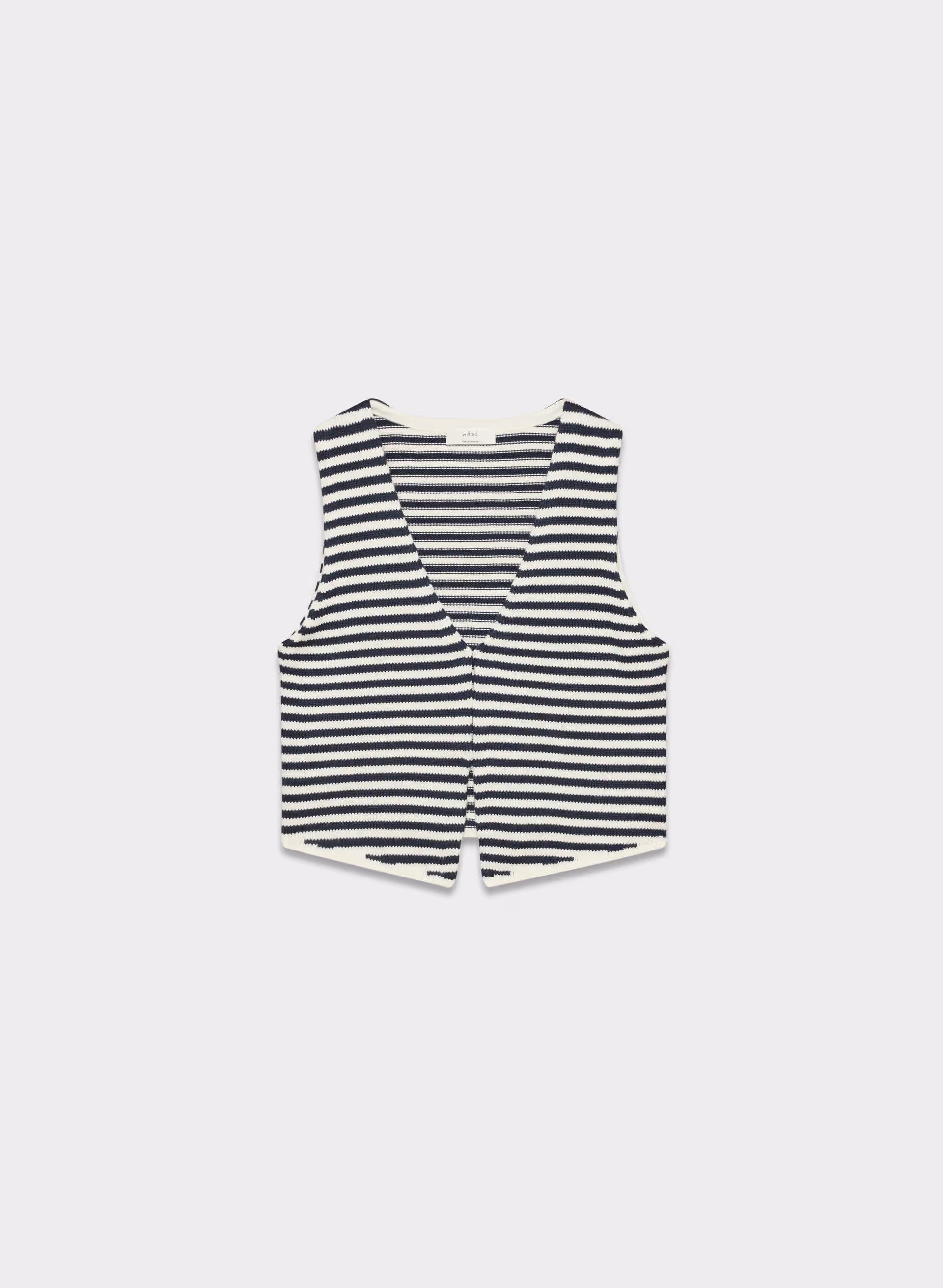 COTTON CHARM™ BASQUE SWEATER VEST by WILFRED