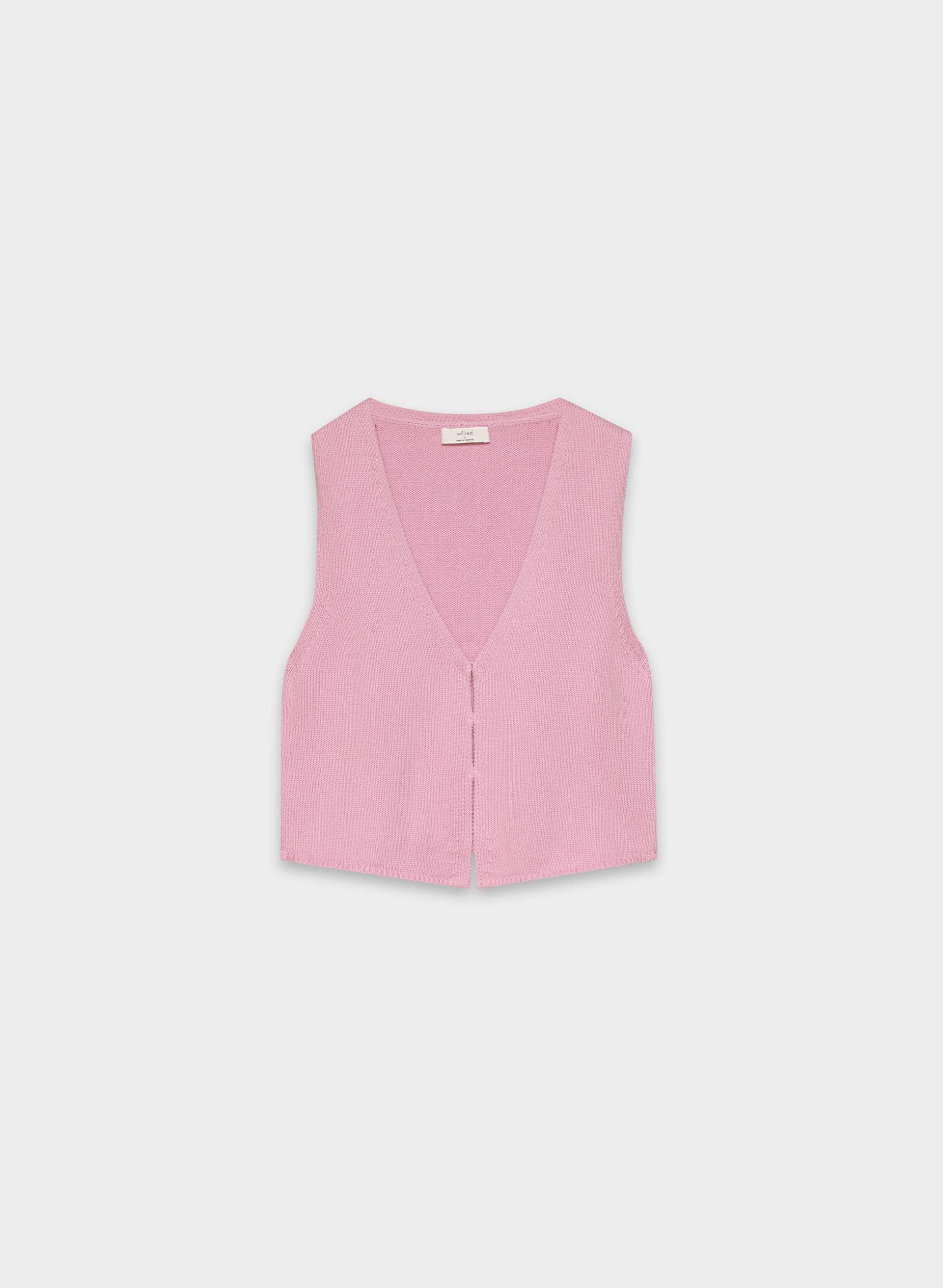 COTTON CHARM™ BASQUE SWEATER VEST by WILFRED