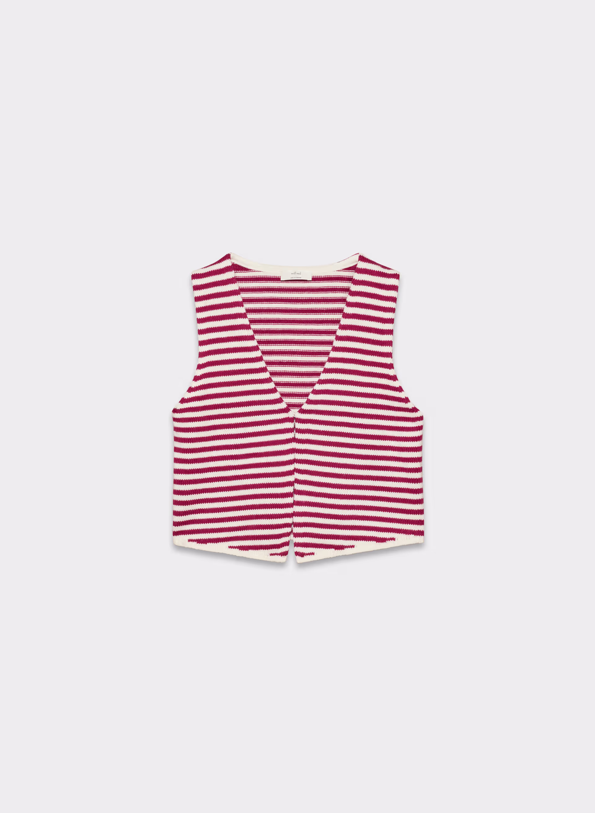 COTTON CHARM™ BASQUE SWEATER VEST by WILFRED