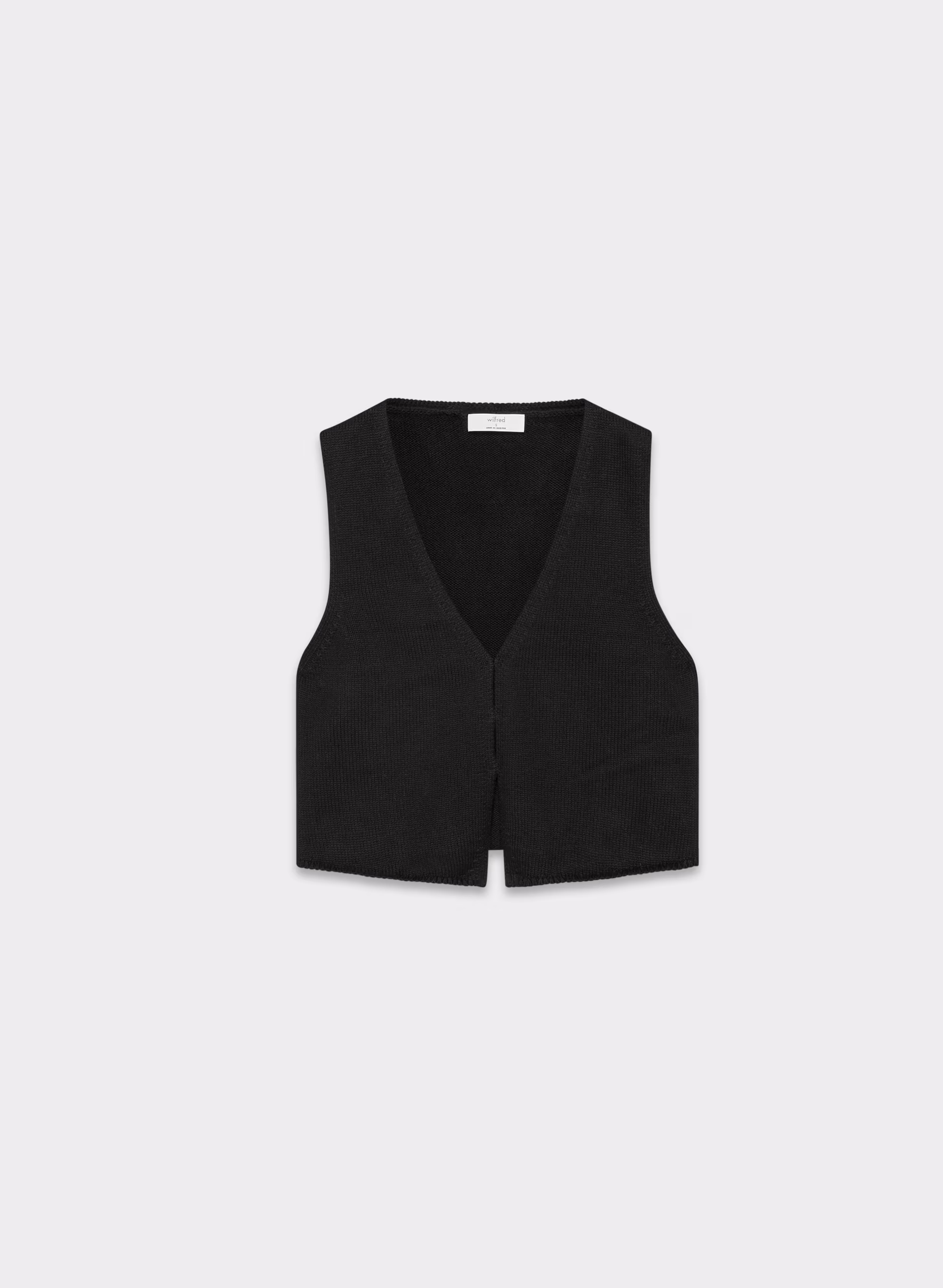 COTTON CHARM™ BASQUE SWEATER VEST by WILFRED