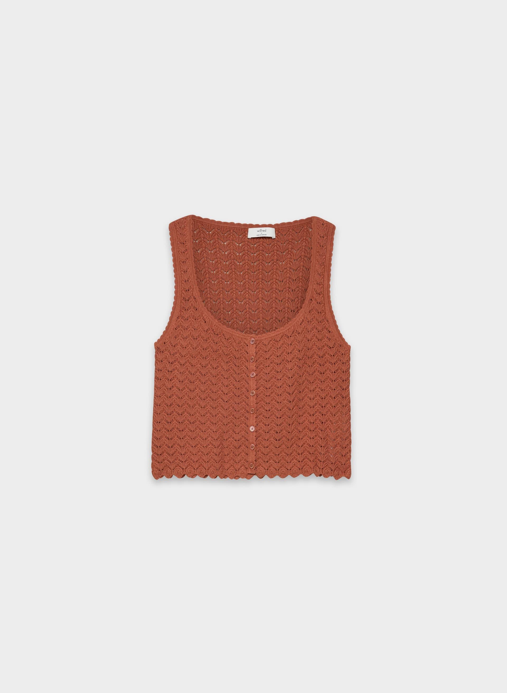 COTTON CHARM™ MARKHAM SWEATER VEST by WILFRED