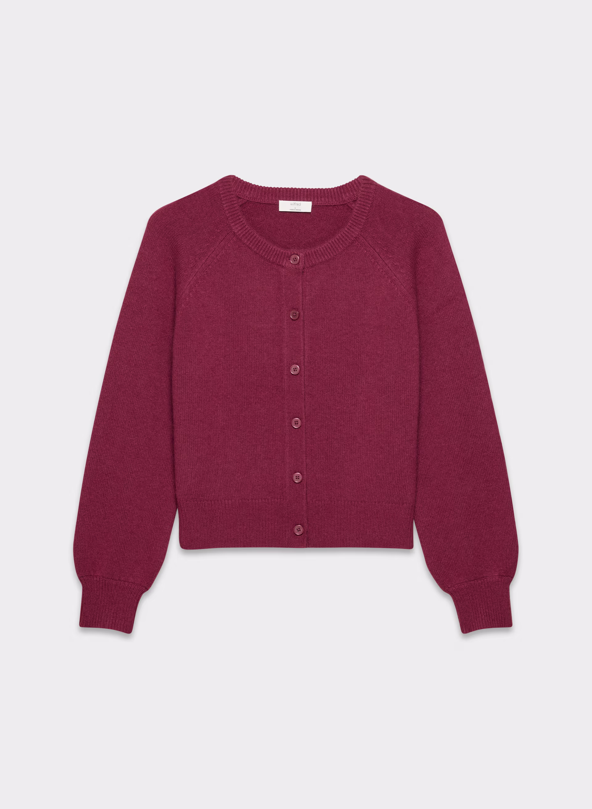 ESSENTIAL WOOL CASHMERE LONDON CARDIGAN by WILFRED