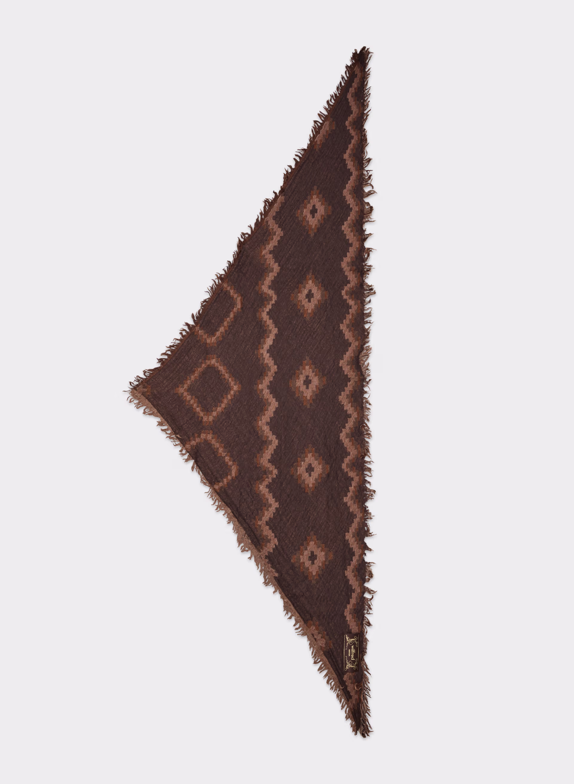 FAROE MERINO WOOL TRIANGLE SCARF by WILFRED