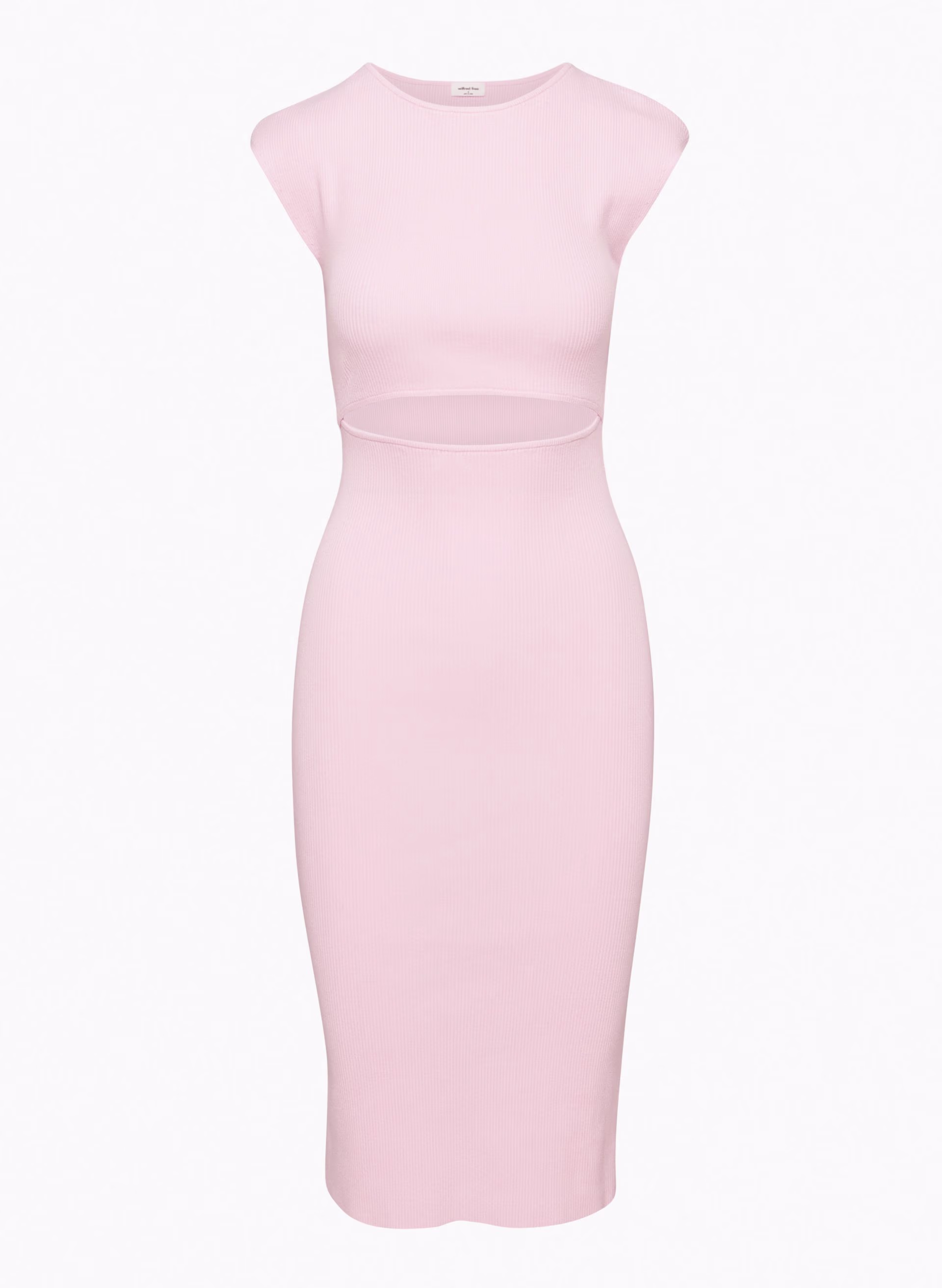 CUT-OUT KNIT MIDI DRESS by WILFRED FREE