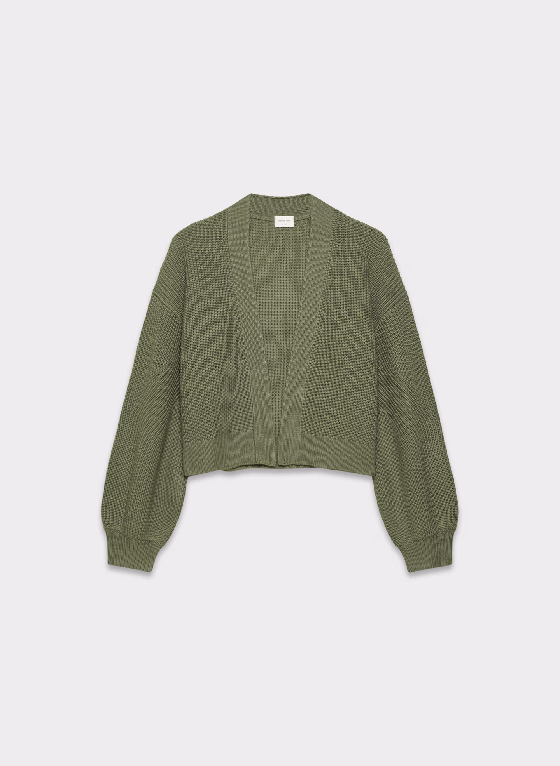 UNWIND MERINO WOOL WAIST CARDIGAN by WILFRED FREE