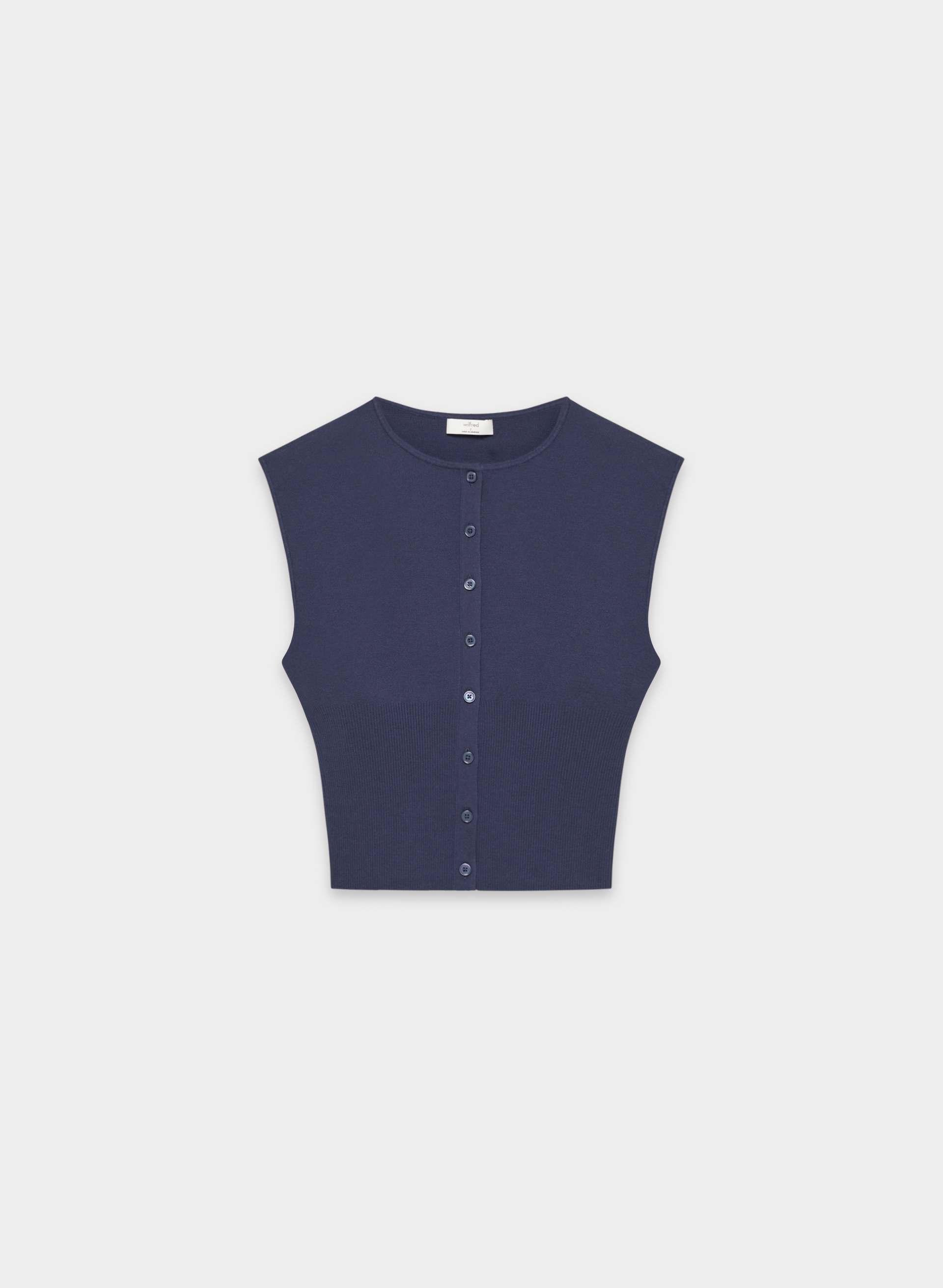 GOLIGHTLY SLEEVELESS CARDIGAN by WILFRED