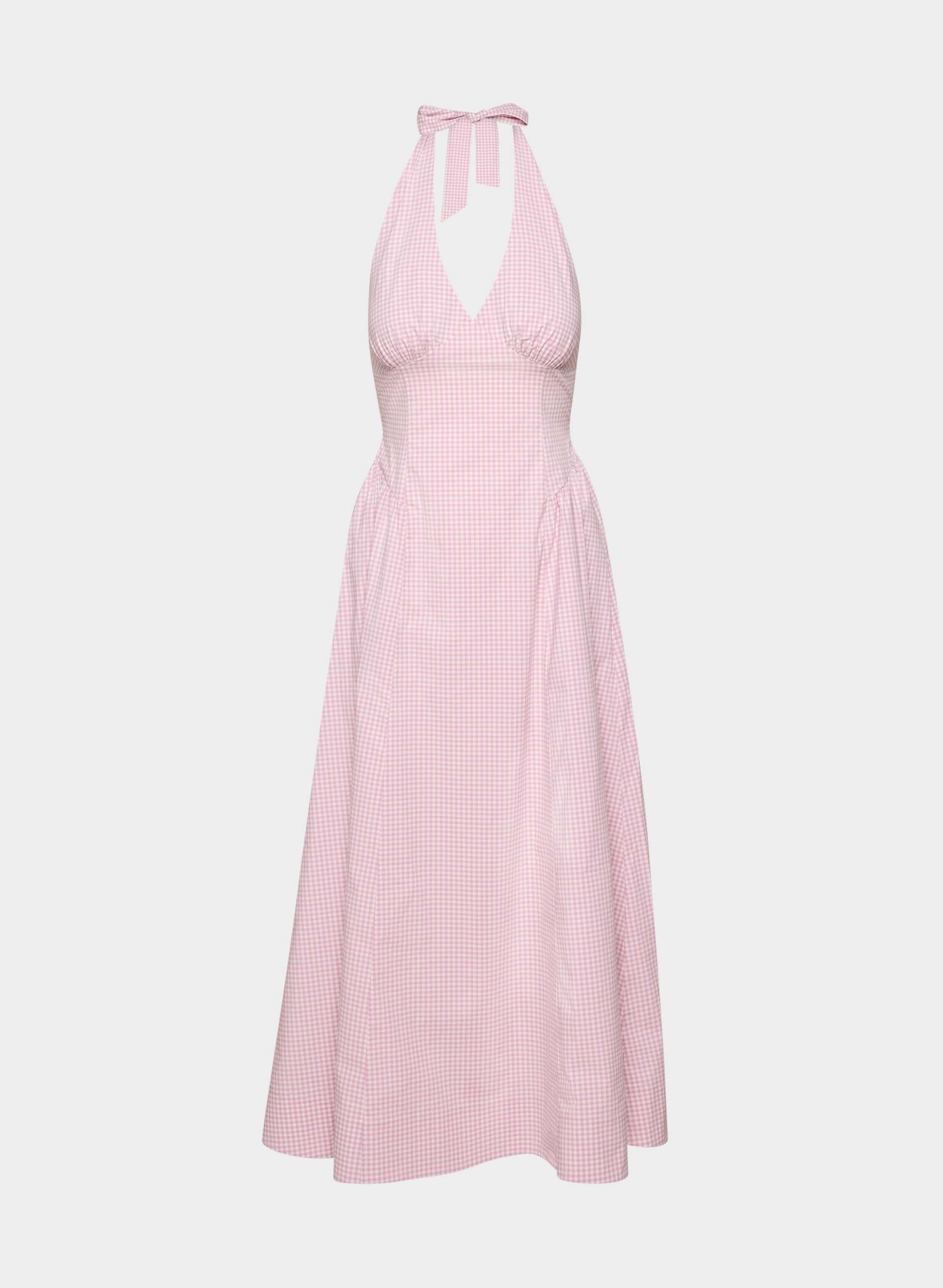LINDEN POPLIN HALTER DRESS by WILFRED