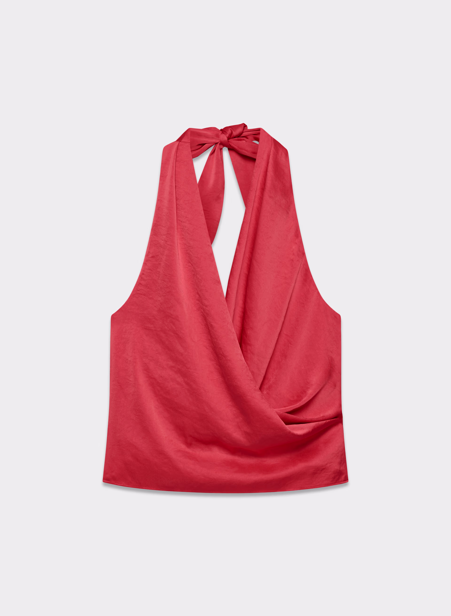 MARTINI SATIN HALTER TOP by WILFRED