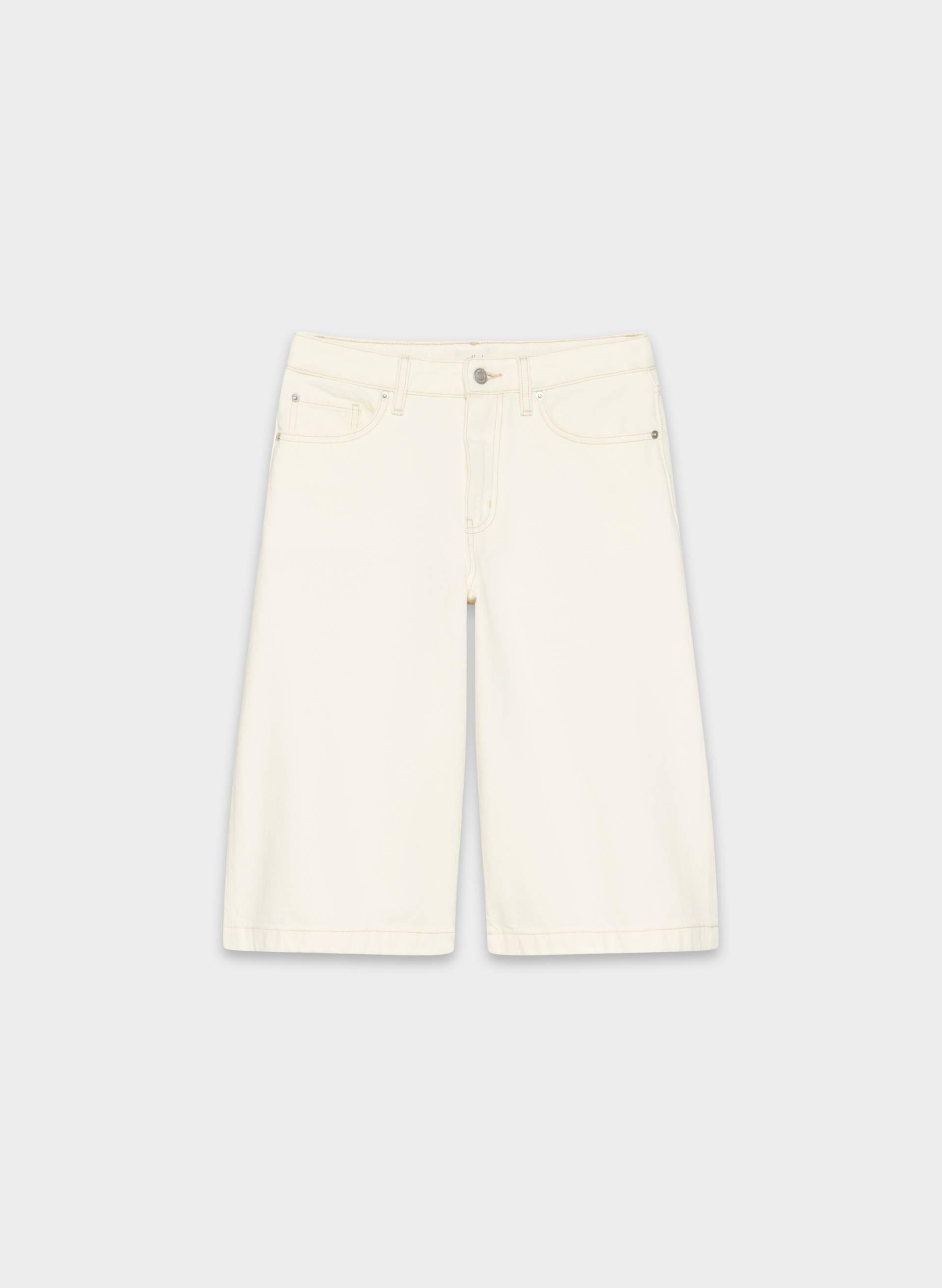 PUBLICITY BELOW-KNEE DENIM SHORT by WILFRED