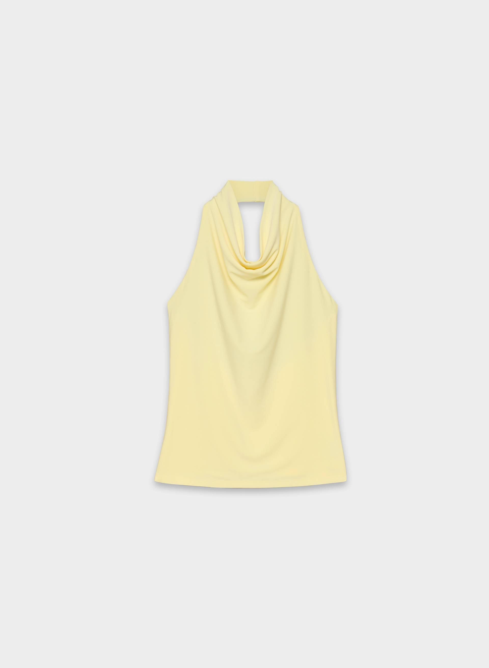 SMOOTH MATTER™ TOWER HALTER TOP by WILFRED