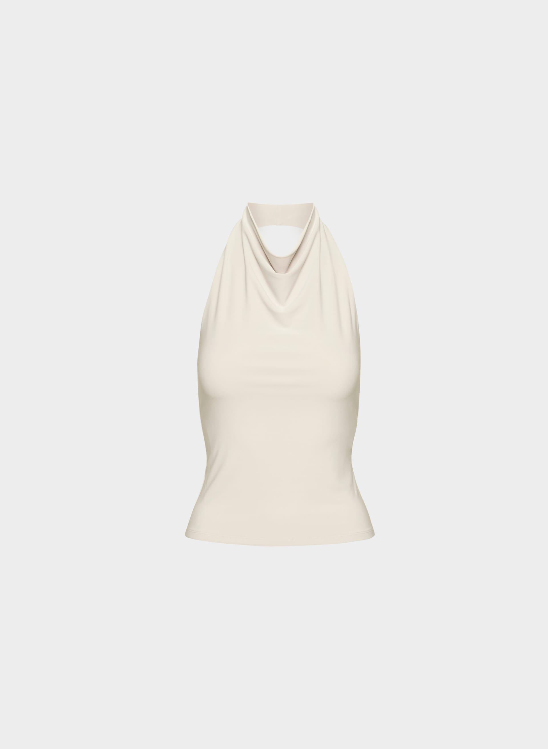 SMOOTH MATTER™ TOWER HALTER TOP by WILFRED