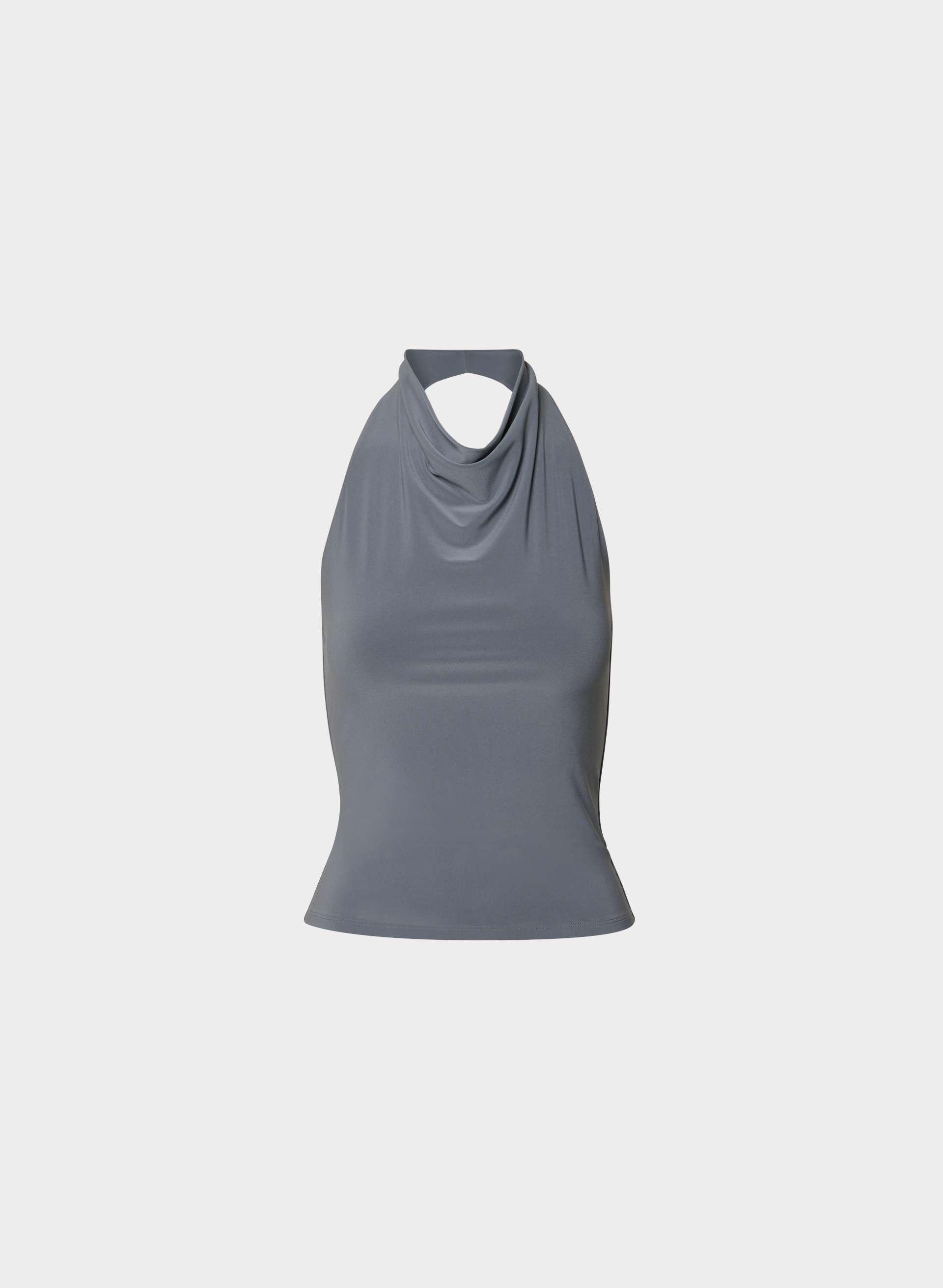 SMOOTH MATTER™ TOWER HALTER TOP by WILFRED