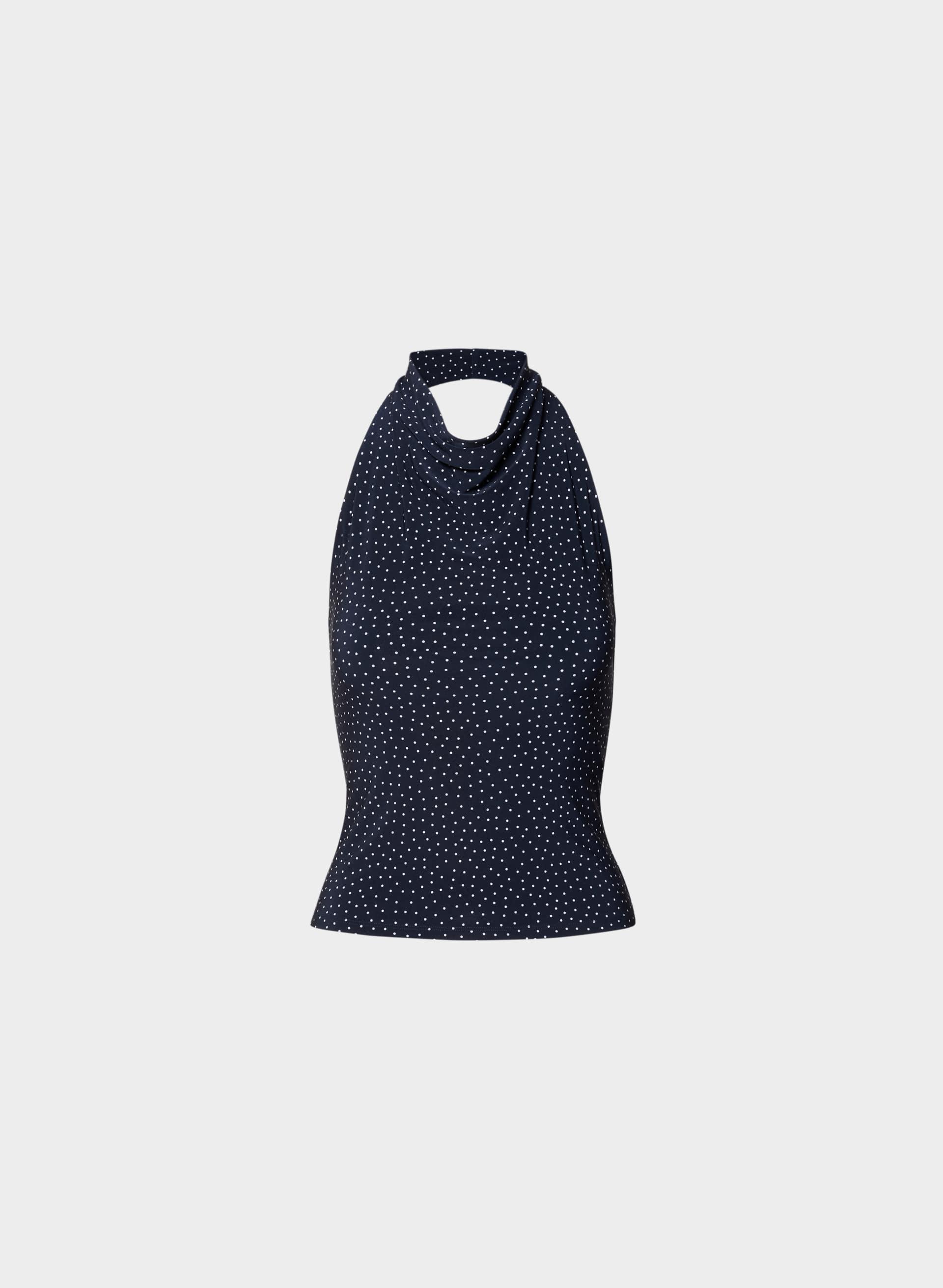 SMOOTH MATTER™ TOWER HALTER TOP by WILFRED