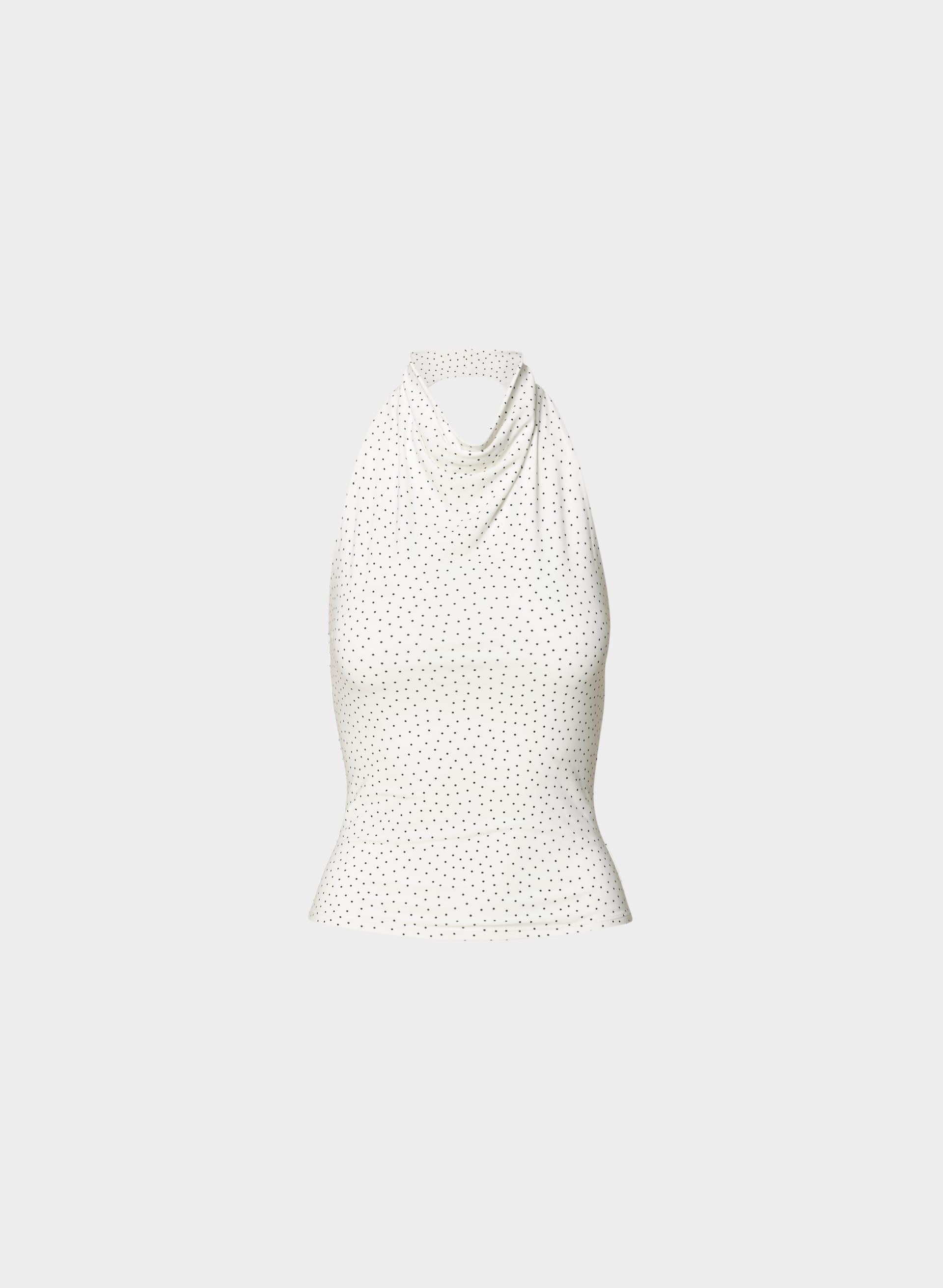 SMOOTH MATTER™ TOWER HALTER TOP by WILFRED
