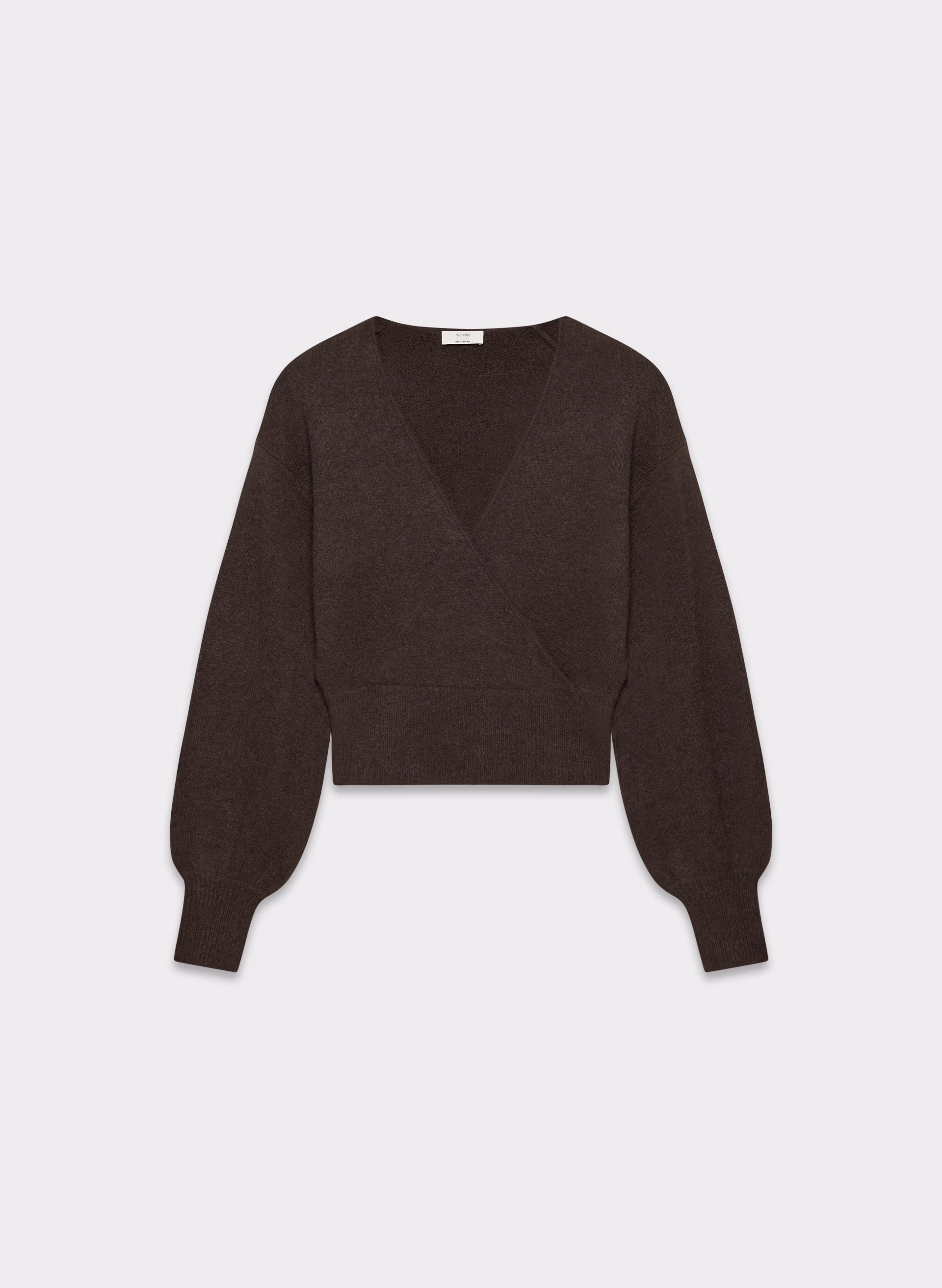 SOFTSPOKE™ DEAR WRAP SWEATER by WILFRED